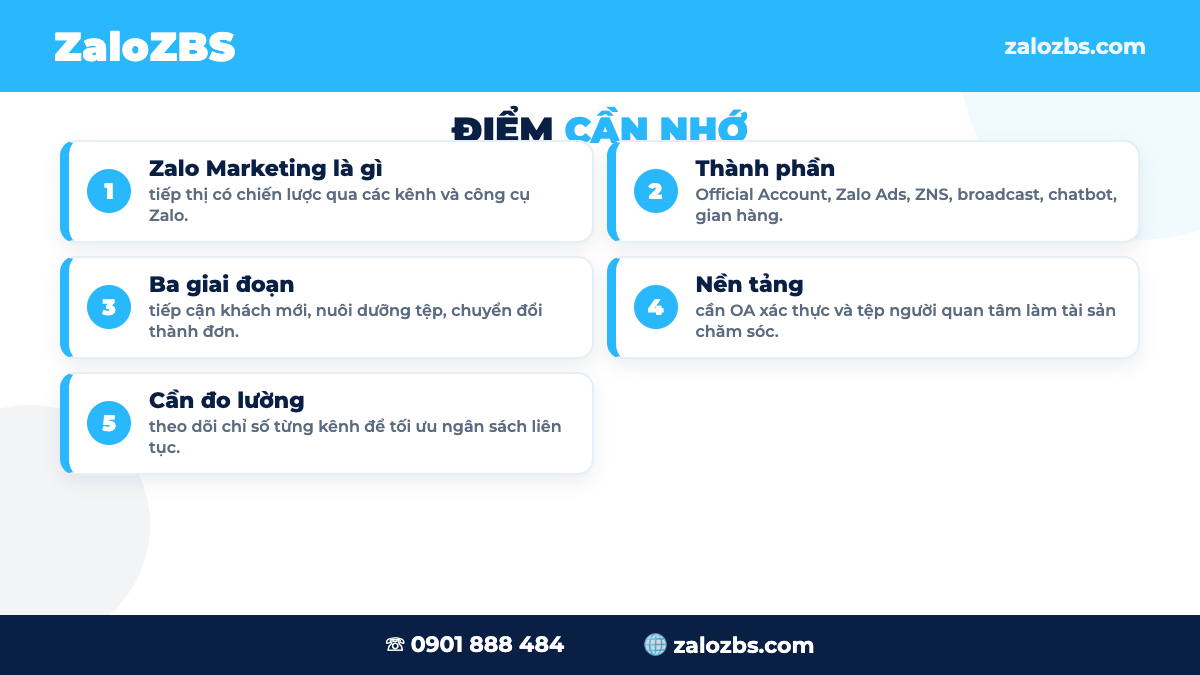 Công cụ hỗ trợ triển khai Zalo Marketing